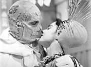 VINCENT PRICE and VIRGINIA NORTH in THE ABOMINABLE DR. PHIBES -1971-, directed by ROBERT FUEST. Photograph by Album