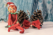 Vintage Elf Knee Hugger Christmas Ornament Photograph by Cindy Shebley