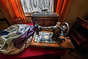 Vintage Jones Family Sewing Machine Photograph by Adrian Evans
