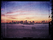 Vintage Miami Sunset Digital Art by Phil Perkins Vintage Miami Sunset Digital Art by Phil Perkins