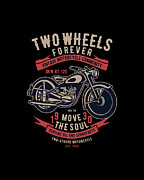 Vintage Motorcycle Community Digital Art by Jacob Zelazny