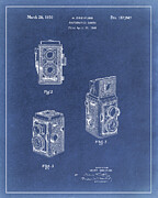 Vintage Rollei Camera Patent Blueprint Digital Art by Dale Kincaid