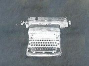 Vintage Typewriter sketch Photograph by Karen Foley Vintage Typewriter sketch Photograph by Karen Foley