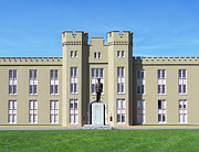 VMI Barracks, Marshall Arch Photograph by Deb Beausoleil