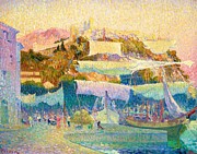Voiles au sec Cassis circa  Drawing by Henri Person French