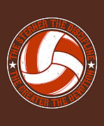 Volleyball Gift The Sterner The Discipline The Greater The Devotion Digital Art by Jeff Creation