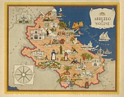 Vsevolode Nicouline - Giovanni de Agostini - Abruzzo e Molise - 1943 Digital Art by Vintage Map Vsevolode Nicouline - Giovanni de Agostini - Abruzzo e Molise - 1943 Digital Art by Vintage Map