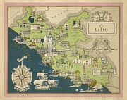 Vsevolode Nicouline - Giovanni de Agostini - Lazio - 1943 Digital Art by Vintage Map