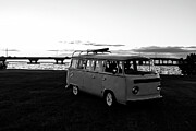 VW Bus BW Photograph by Shelby Jacobs