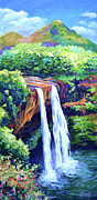 Wailua Falls Painting by John Clark