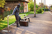 Waiting for the train - Urban art in Nonnenhorn, Germany Photograph by Tatiana Travelways