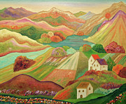 Warm Autumn Painting by Angeles M Pomata Warm Autumn Painting by Angeles M Pomata