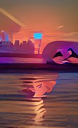 Warm Future Digital Art by Rod Turner