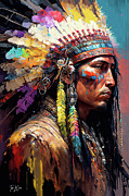 Warrior Painting by Tina LeCour
