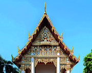 Wat Sangveswitsayaram Phra Ubosot Gable DTHB1344 Photograph by Gerry Gantt