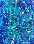 Water - A Journey Through Abstract Art Painting by Evjenia Psarris Water - A Journey Through Abstract Art Painting by Evjenia Psarris
