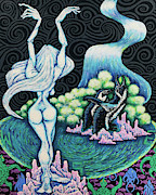 Water Elemental  Painting by Amy E Fraser
