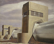 Water - Power generators at the Tennessee Valley by Charles Sheeler Painting by Charles Sheeler