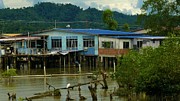 Water Village Landscape Photograph by Robert Bociaga