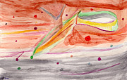 Watercolor Improvisation 1291 Painting by Bentley Davis Watercolor Improvisation 1291 Painting by Bentley Davis