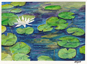 Waterlilies Painting by Clara Sue Beym Waterlilies Painting by Clara Sue Beym
