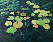 Waterlilies Painting by Sheila Romard Waterlilies Painting by Sheila Romard