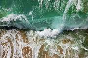 Wave Crashing on a Sandy Beach Photograph by Artographie