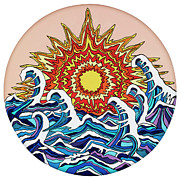 Waving around the Sun Painting by Mike Stanko