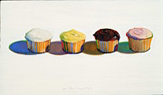 Wayne Thiebaud Cup Cakes Painting by Dan Hill Galleries