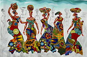 We are Beautiful Painting by Richard Fosu