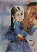 We Are Friends Painting by Munkhzul Bundgaa