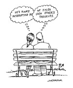 We Finish Each Others Thoughts Drawing by Joe Dator