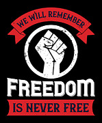 We Will Remember Freedom Is Never Free Digital Art by Jacob Zelazny
