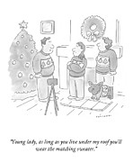 Wear the Matching Sweater Drawing by Drew Panckeri