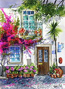 Welcome Home In Portugal Painting Painting by Dora Hathazi Mendes