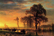 Western Kansas Painting by Albert Bierstadt