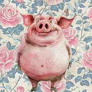 What A Ham Painting by Tina LeCour What A Ham Painting by Tina LeCour