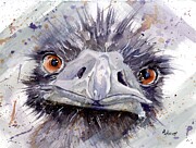 What's New Emu Painting by Marsha Elliott
