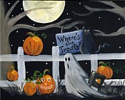 Where's The Treats? Painting by Follow Themoonart