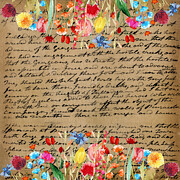 Whispered Words Flowers decorative Digital Art by Thursina Whispered Words Flowers decorative Digital Art by Thursina
