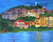 Whispers of Twilight Across the Hills Painting by Cavisen STUDIO