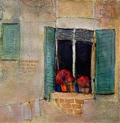 Whispers Through the Shutters Painting by Cavisen STUDIO