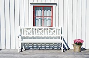 White Bench Photograph by Thomas Schroeder White Bench Photograph by Thomas Schroeder