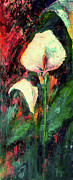 White Calla Lily Resurrection Rebirth Painting by Ginette Callaway
