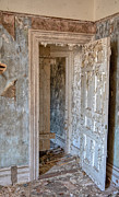White Door of a Haunted Mansion Photograph by David Letts