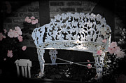 White Garden Bench Classic Pink Rose Selective Coloring Photograph by Colleen Cornelius White Garden Bench Classic Pink Rose Selective Coloring Photograph by Colleen Cornelius