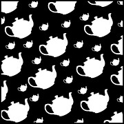 White Teapot Pattern Photograph by Sharon Popek
