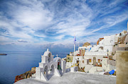 Whitewashed Greek Orthodox church Photograph by Steve Estvanik
