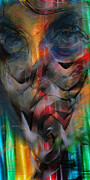 Who's the Hero Behind the Mask? Painting by Rafael Salazar