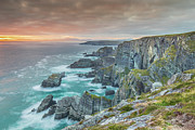 Wild Atlantic Way Sunset at Mizen Head, Co Cork Photograph by Adrian Hendroff